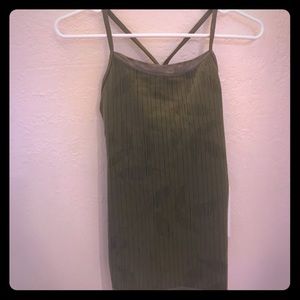 *FINAL* Lululemon tank olive Workout racerback